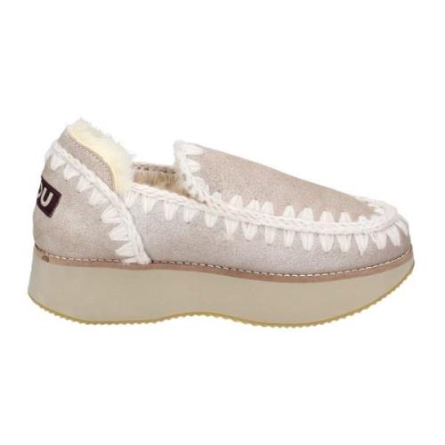 Mou Sneakers i mocka för kvinnor Beige, Dam