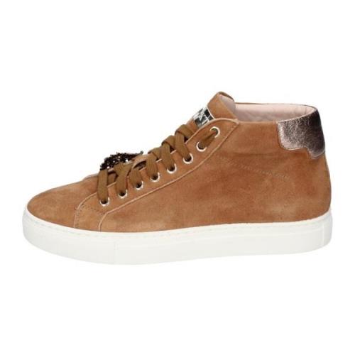 Stokton Sneakers i mocka för kvinnor Brown, Dam