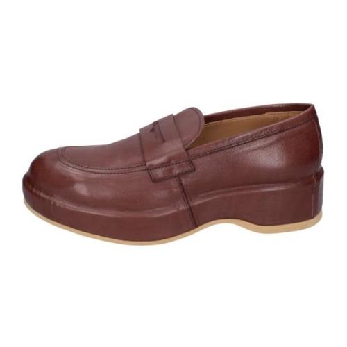 Moma Läderloafers för Kvinnor Brown, Dam