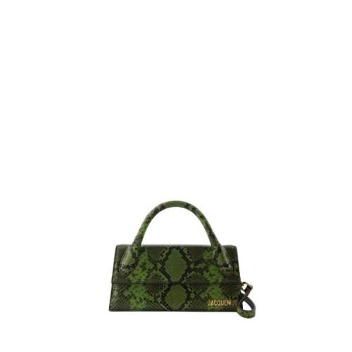 Jacquemus Grön Läder Crossbody Väska Green, Dam