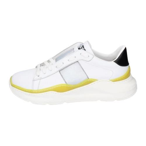 Stokton Läder Sneakers för Män White, Herr