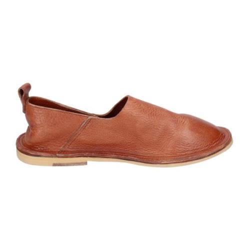 Moma Vintage Slip-On Loafers i Läder för Kvinnor Brown, Dam