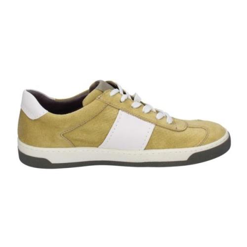 Pollini Sneakers i mocka för män Yellow, Herr