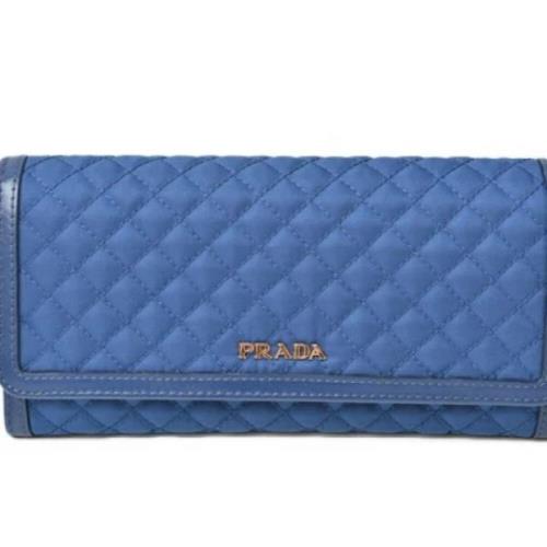 Prada Vintage Pre-owned Laeder plnbcker Blue, Dam