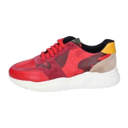 Stokton Läder Herr Sneakers Red, Herr