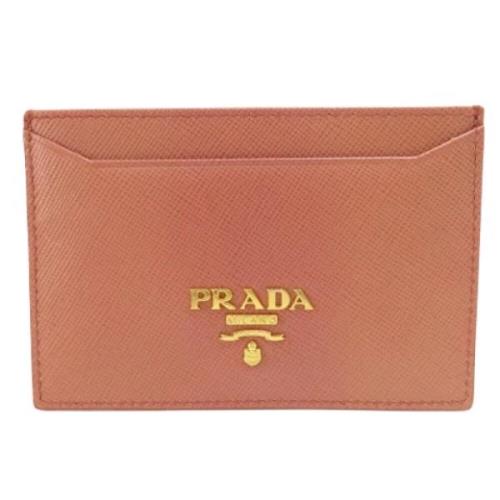 Prada Vintage Pre-owned Laeder plnbcker Pink, Dam