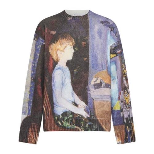 JW Anderson Fashionable Sweater Picks Multicolor, Herr