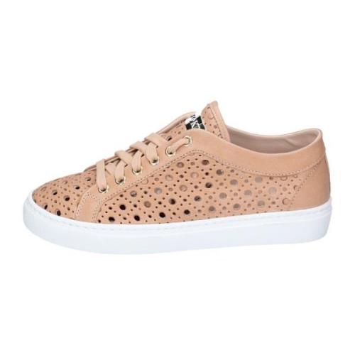 Stokton Läder Damsneakers Beige, Dam