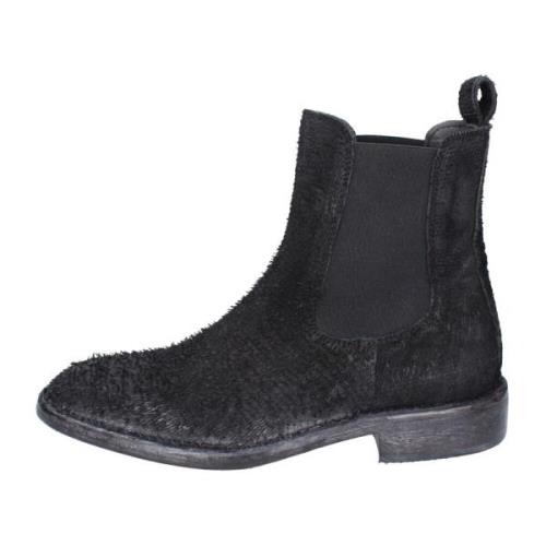 Moma Pythonläder Ankelboots för Kvinnor Black, Dam