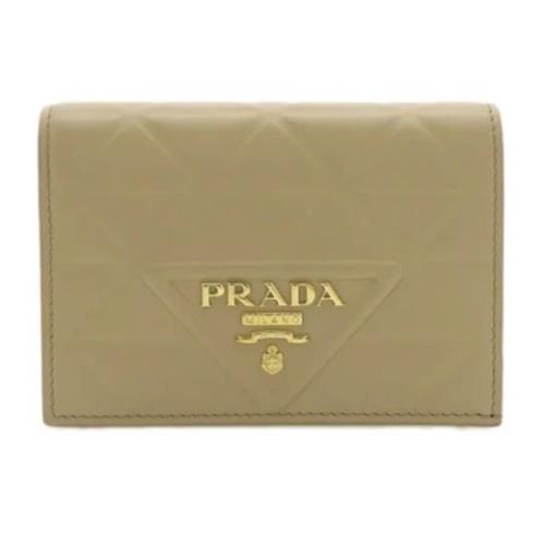 Prada Vintage Pre-owned Laeder plnbcker Beige, Dam