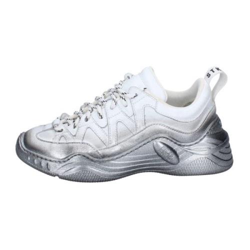 Stokton Läder Sneakers för Kvinnor White, Dam