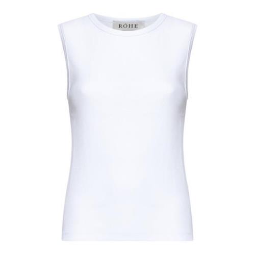 Róhe Fashion Top White, Dam