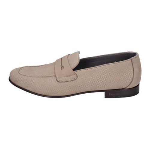 Pollini Mocka Loafers för Män Brown, Herr