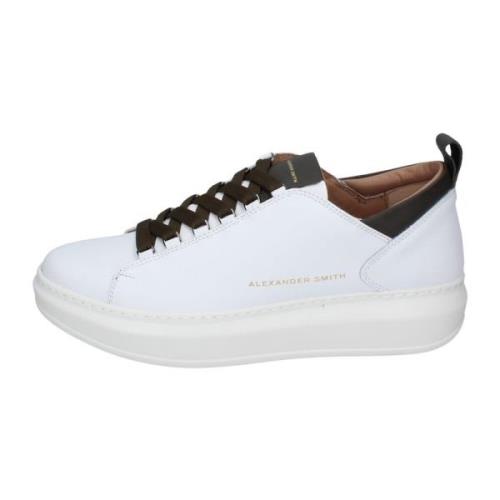 Alexander Smith Läder Herr Sneakers Snygga Skor White, Herr