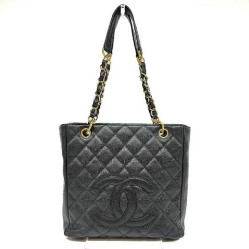 Chanel Vintage Pre-owned Laeder totevskor Black, Dam