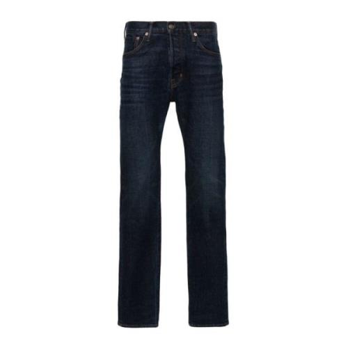 Tom Ford Blå Denim Jeans Straight Leg Blue, Herr