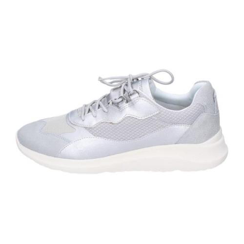 Geox Textil Sneakers för Kvinnor Gray, Dam