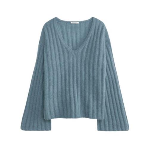 By Malene Birger Mjuk Mohair Ull Pullover Cool Water Blue, Dam