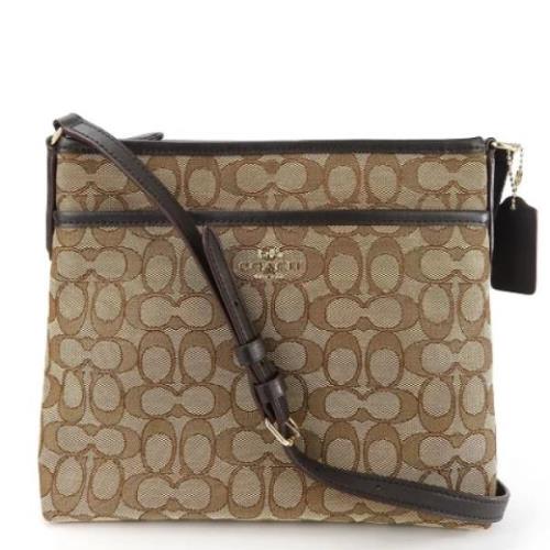 Coach Pre-owned Pre-owned Canvas axelremsvskor Beige, Dam