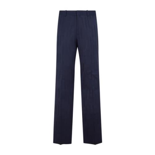 Off White Blå Ull Slim Pant Aw23 Blue, Herr