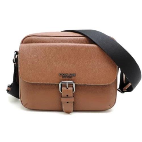 Coach Pre-owned Pre-owned Laeder axelremsvskor Brown, Unisex