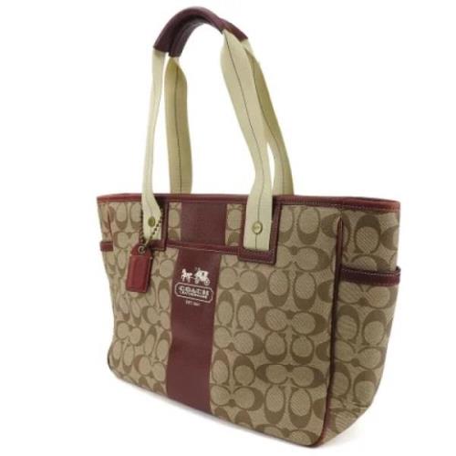 Coach Pre-owned Pre-owned Plast totevskor Beige, Dam