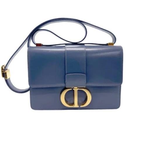 Dior Vintage Pre-owned Laeder axelremsvskor Blue, Dam