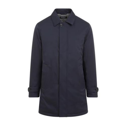 Kiton Blå Elegant Kappa Aw24 Blue, Herr