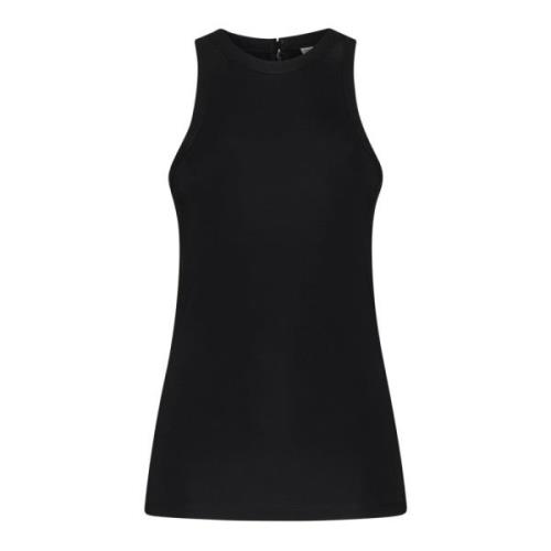 TotêMe Svart Flytande Jersey Tank Top Black, Dam