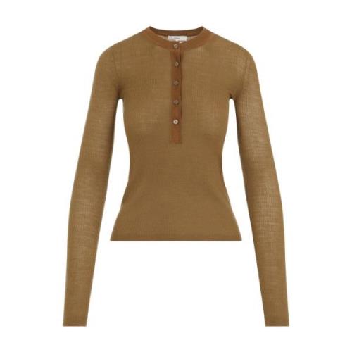 Chloé Brun Ull Pullover Tröja Brown, Dam