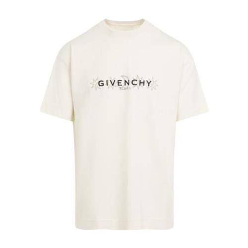 Givenchy Vit Grafiskt Logotyp T-shirt Beige, Herr