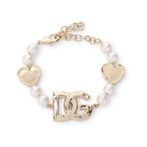 Dolce & Gabbana Metallarmband för kvinnor Beige, Dam