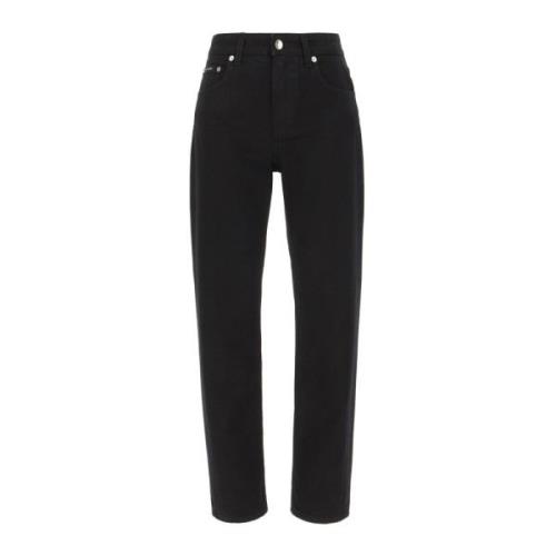 Dolce & Gabbana Klassiska Denim Jeans för Vardagsbruk Black, Dam