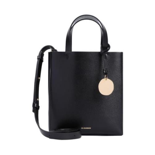 Jil Sander Svart Axelväska Bond Mini Tote Black, Dam