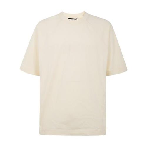 Jacquemus Ljus Beige Typo T-Shirt Beige, Herr