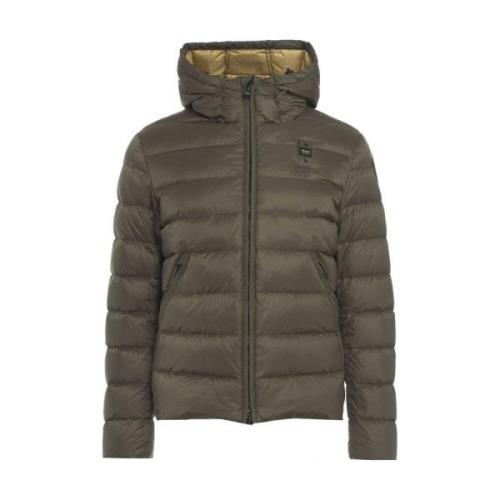 Blauer Grön Quiltad Dunjacka Aw24 Green, Herr