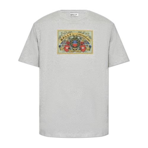 Bally T-shirt med tryck Gray, Herr