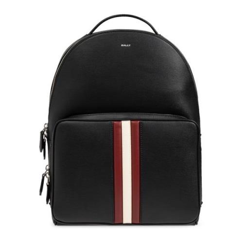 Bally Ryggsäck med logotyp Black, Herr