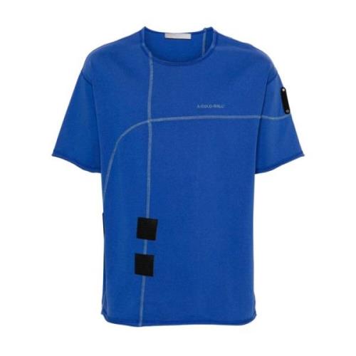 A-Cold-Wall Söms Detalj Streetwear T-shirt Blue, Herr