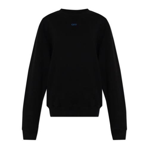 Off White Sweatshirt med logotyp Black, Dam