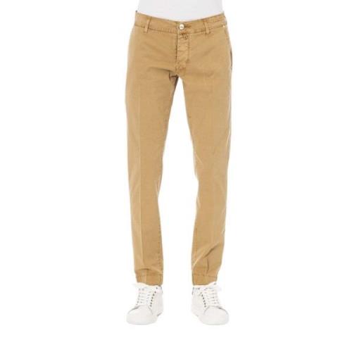 Jacob Cohën Beige Bomullsblandning Byxor med Fickor Beige, Herr