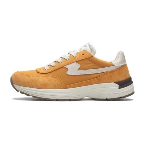 S.w.c. Stepney Workers Club Osier S-Strike Suede Mix Sneakers Yellow, ...