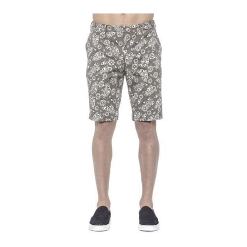 PT Torino Herr Bermuda Shorts i mönstrat tyg Multicolor, Herr