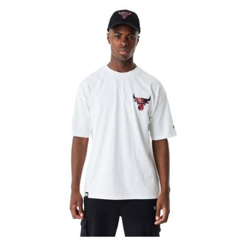 New Era Bulls NBA Vit Tee Shirt White, Herr