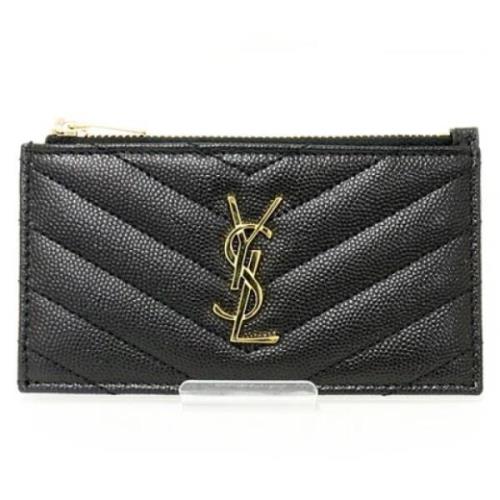 Yves Saint Laurent Vintage Pre-owned Laeder plnbcker Black, Dam