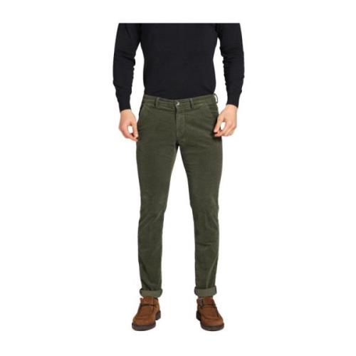 Mason's Sammet Chino Byxor Slim Fit Grön Green, Herr