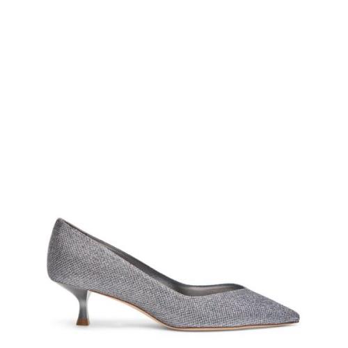 Stuart Weitzman V-Cut Pointed-Toe Pump Gray, Dam