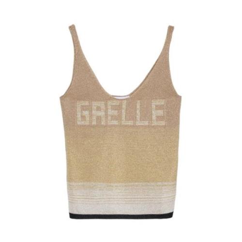 Gaëlle Paris Snygg Top för Kvinnor Beige, Dam