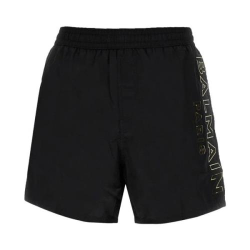 Balmain Svart Boxer Badkläder Black, Herr