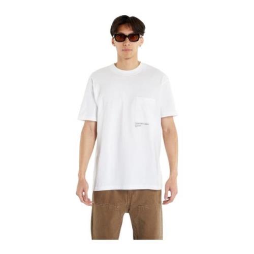 Calvin Klein Jeans Kortärmad T-shirt White, Herr